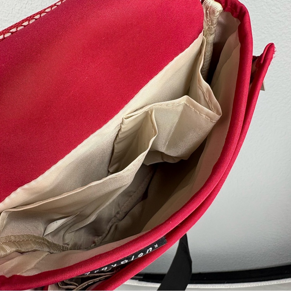 Travelon Red Crossbody Anti-Theft Organizer Travel Purse - Picture 10 of 12